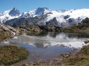 La meije depuis le lac du Luitel 